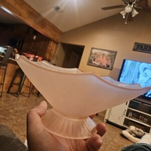 Elegant Cream Glass Bowl